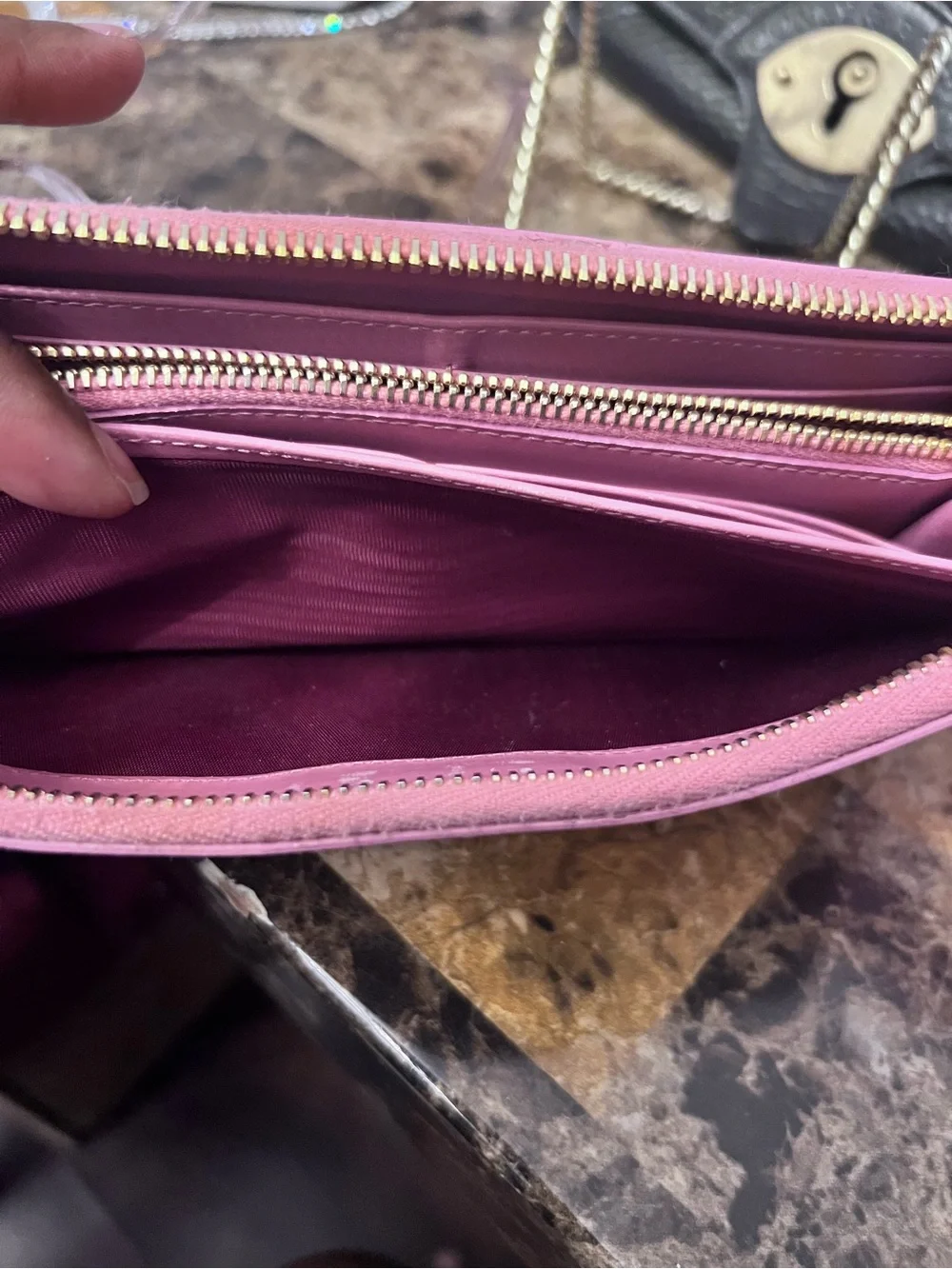 Miu Miu sleek zip